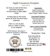 Apple Cinnamon Pumpkin Medium Bone Dog Treats
