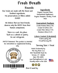Fresh Breath Rounds Dog Treats