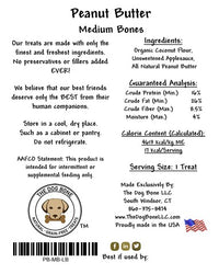 Peanut Butter Medium Bone Dog Treats