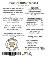Peanut Butter Banana Medium Bone Dog Treats