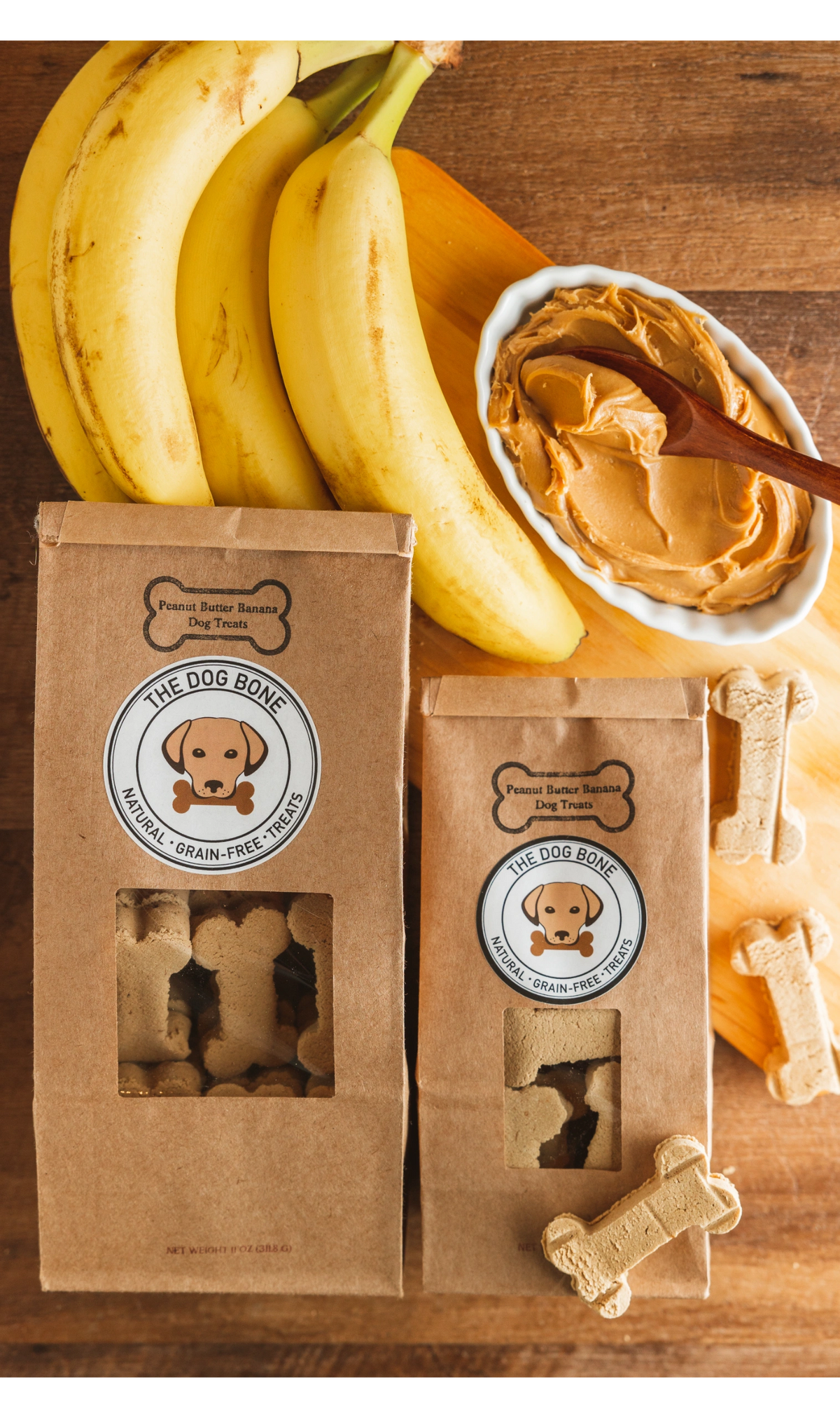 Peanut Butter Banana - Medium Bones
